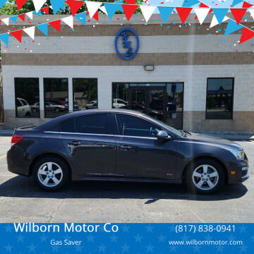 2016 Chevrolet Cruze Limited for sale at Wilborn Motor Co in Fort Worth TX