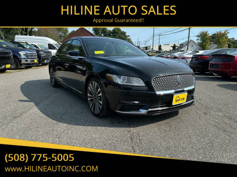 2017 Lincoln Continental for sale at HILINE AUTO SALES in Hyannis MA