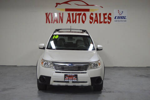 2010 Subaru Forester for sale at Kian Auto Sales in Sacramento CA