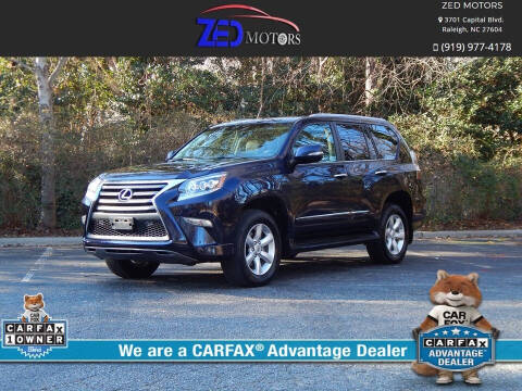 2017 Lexus GX 460 for sale at Zed Motors in Raleigh NC