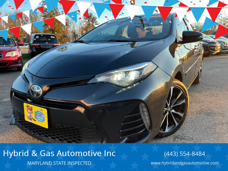 2018 Toyota Corolla for sale at Hybrid & Gas Automotive Inc in Aberdeen MD