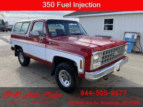1980 Chevrolet Blazer for sale at B & B Auto Sales in Brookings SD