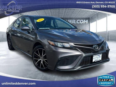 2021 Toyota Camry for sale at Unlimited Auto Sales in Denver CO