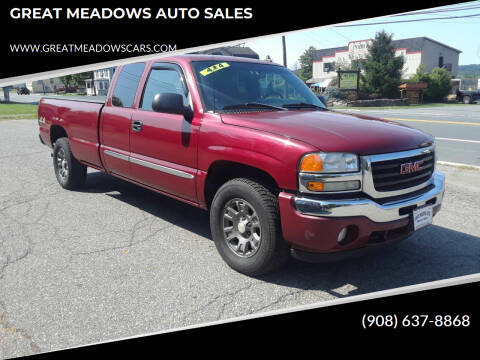 2006 GMC Sierra 1500 for sale at GREAT MEADOWS AUTO SALES in Great Meadows NJ