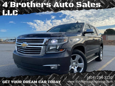 2015 Chevrolet Tahoe for sale at 4 Brothers Auto Sales LLC in Brookhaven GA