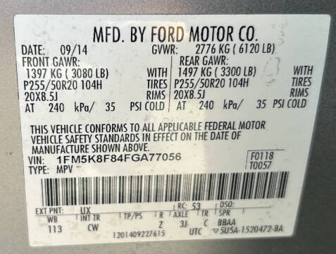 2015 Ford Explorer Limited