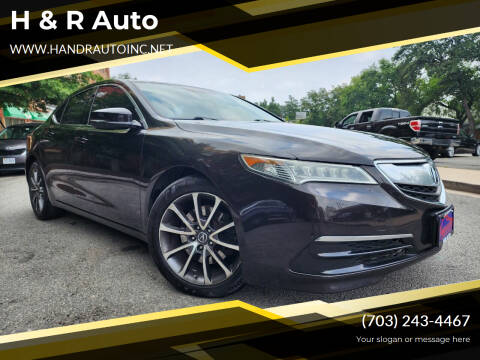 2016 Acura TLX for sale at H & R Auto in Arlington VA