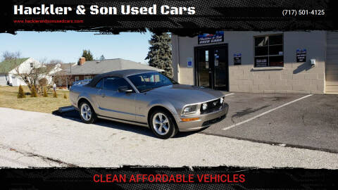 2008 Ford Mustang for sale at Hackler & Son Used Cars in Red Lion PA