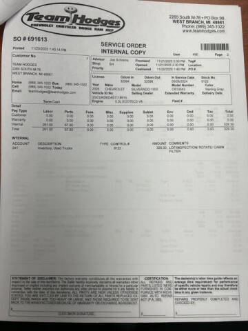 2025 Chevrolet Silverado 1500