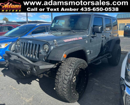 2018 Jeep Wrangler JK Unlimited for sale at Adams Motors Sales in Price UT