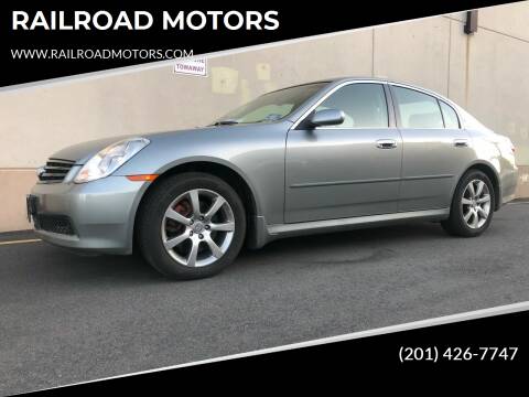 2006 Infiniti G35 for sale at RAILROAD MOTORS in Hasbrouck Heights NJ