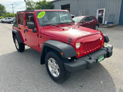2012 Jeep Wrangler Unlimited for sale at Vermont Auto Service in South Burlington VT