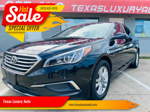 2016 Hyundai Sonata for sale at Texas Luxury Auto in Cedar Hill TX