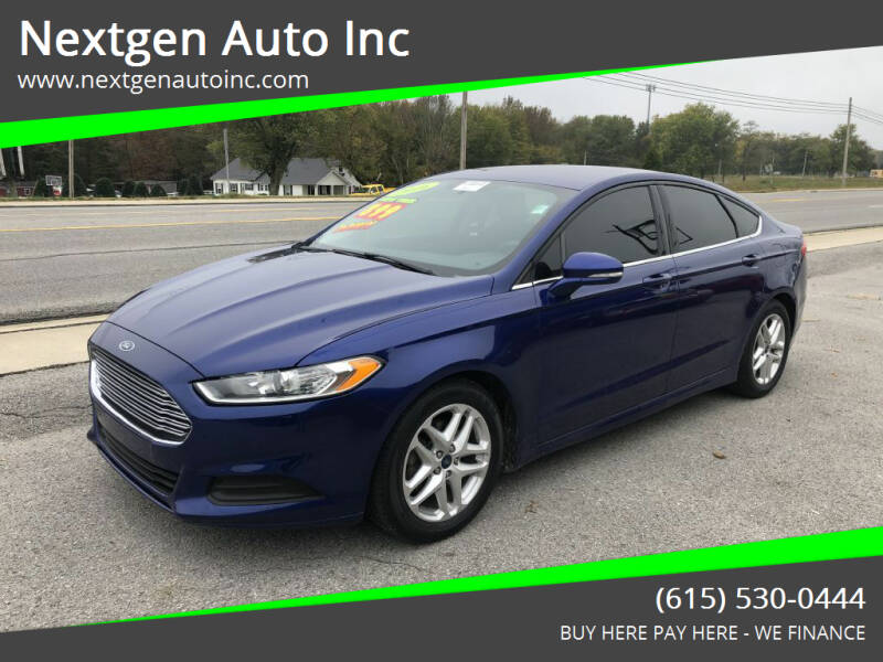 2016 Ford Fusion for sale at Nextgen Auto Inc in Smithville TN