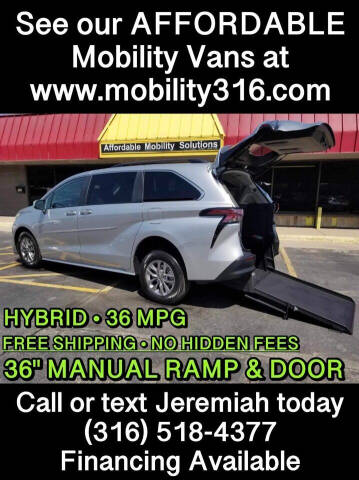 2023 Toyota Sienna for sale at Affordable Mobility Solutions, LLC - Mobility/Wheelchair Accessible Inventory-Wichita in Wichita KS
