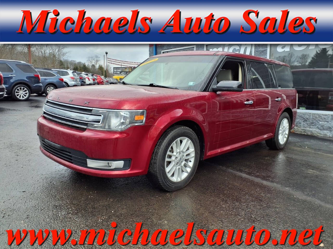 Red 2017 Ford Flex SEL SEL 4dr Crossover 1
