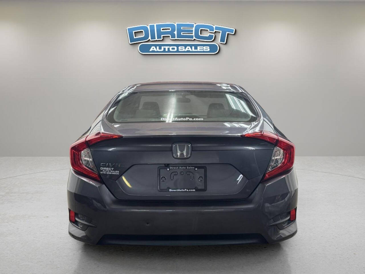 2017 Honda Civic LX 4dr Sedan CVT - Gray exterior view 5