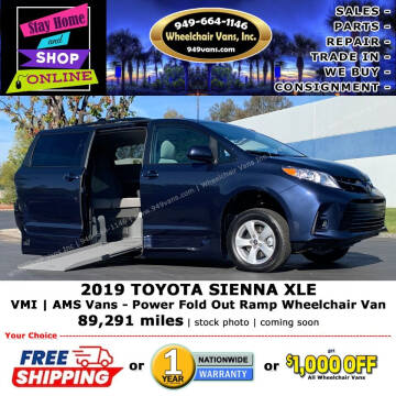 2019 Toyota Sienna for sale at Wheelchair Vans Inc in Laguna Hills CA