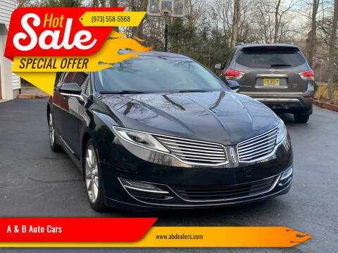 2015 Lincoln MKZ Hybrid for sale at A & B Auto Cars in Newark NJ