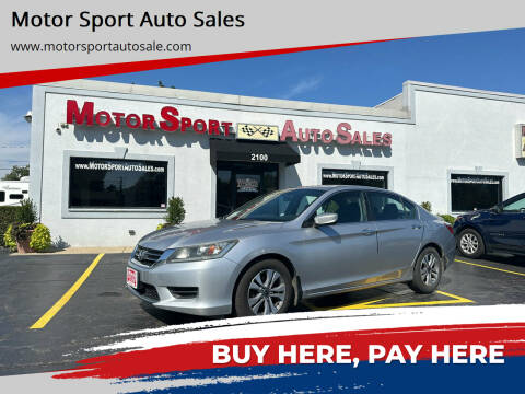 2014 Honda Accord for sale at Motor Sport Auto Sales in Waukegan IL