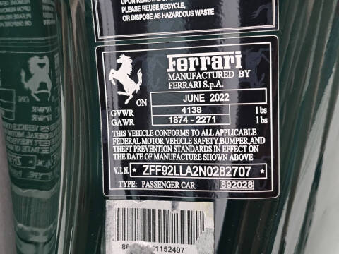 2022 Ferrari F8 Tributo