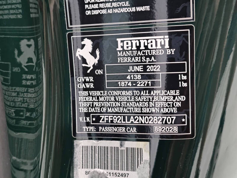 2022 Ferrari F8 Tributo