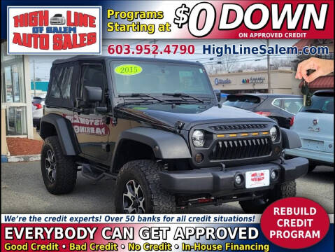 2015 Jeep Wrangler for sale at High Line Auto Sales of Salem in Salem NH