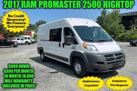 2017 RAM ProMaster for sale at D&D Auto Sales, LLC in Rowley MA