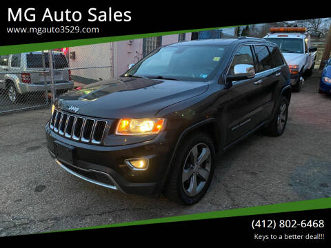 2015 Jeep Grand Cherokee for sale at MG Auto Sales in Pittsburgh PA