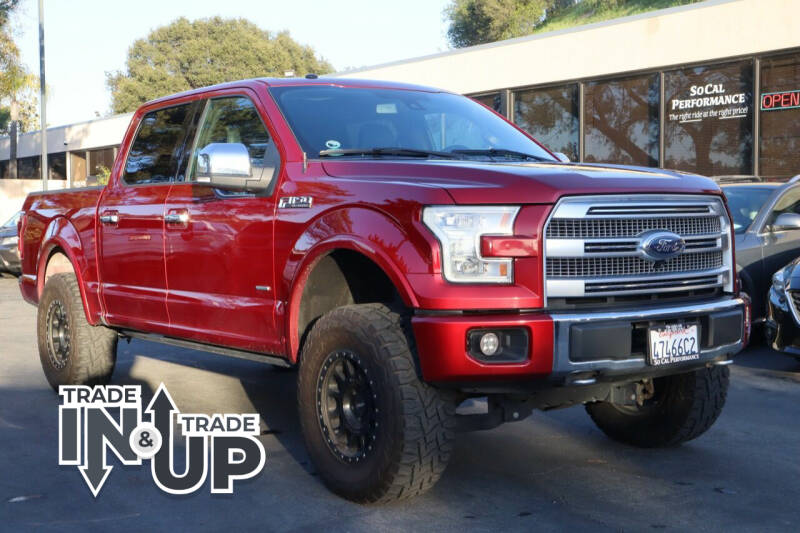 2016 Ford F-150 for sale at So Cal Performance in San Diego CA