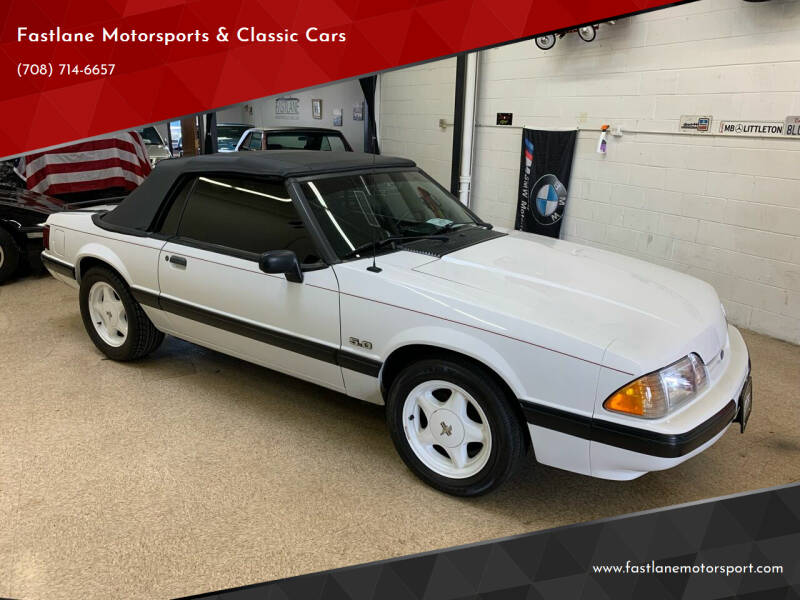 1990 Ford Mustang for sale at Fastlane Motorsports & Classic Cars in Addison IL