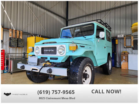 1985 Toyota LANDCRUISER FJ40 for sale at INVESTAMOBILE in San Diego CA