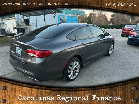 2015 Chrysler 200 for sale at Carolinas Regional Finance in Henderson NC