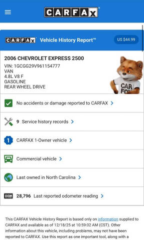 2006 Chevrolet Express 2500