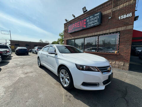 2015 Chevrolet Impala for sale at Supreme Motor Groups in Detroit MI