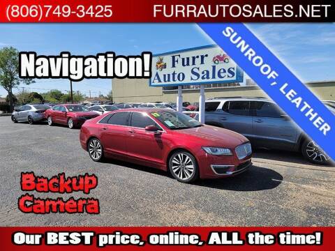 2017 Lincoln MKZ for sale at FURR AUTO SALES in Lubbock TX