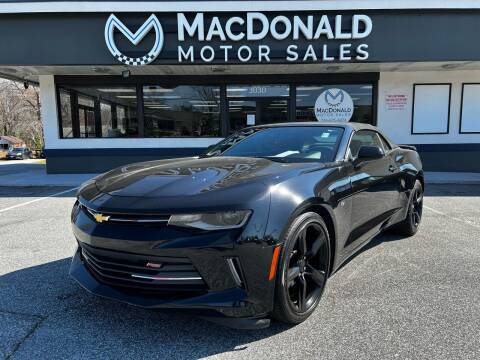 2017 Chevrolet Camaro for sale at MacDonald Motor Sales in High Point NC