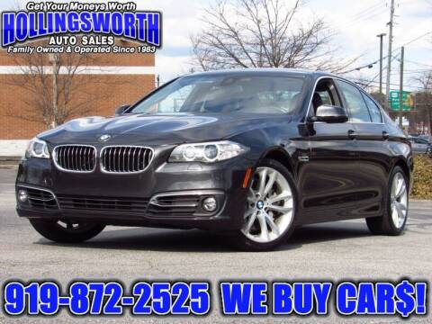 2015 BMW 5 Series for sale at Hollingsworth Auto Sales in Raleigh NC