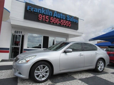 2012 Infiniti G37 Sedan for sale at Franklin Auto Sales in El Paso TX