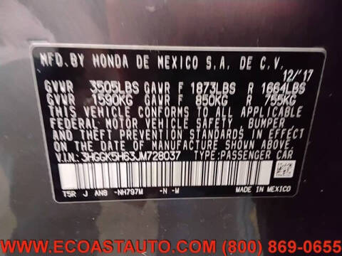 2018 Honda Fit Sport