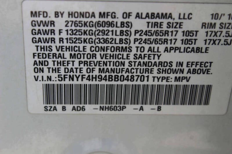 2011 Honda Pilot Touring