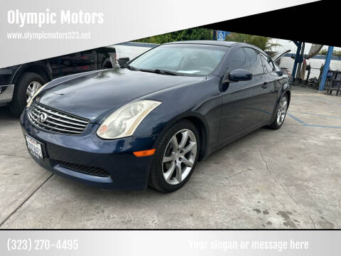 2004 Infiniti G35 for sale at Olympic Motors in Los Angeles CA