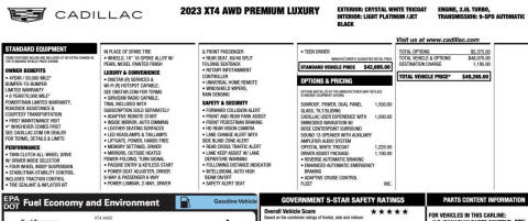 2023 Cadillac XT4 Premium Luxury