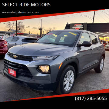 2021 Chevrolet TrailBlazer for sale at SELECT RIDE MOTORS in Arlington TX