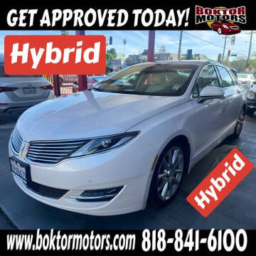 2016 Lincoln MKZ Hybrid for sale at Boktor Motors in North Hollywood CA