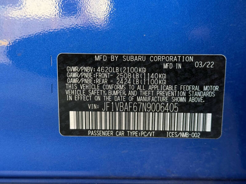 2022 Subaru WRX Premium