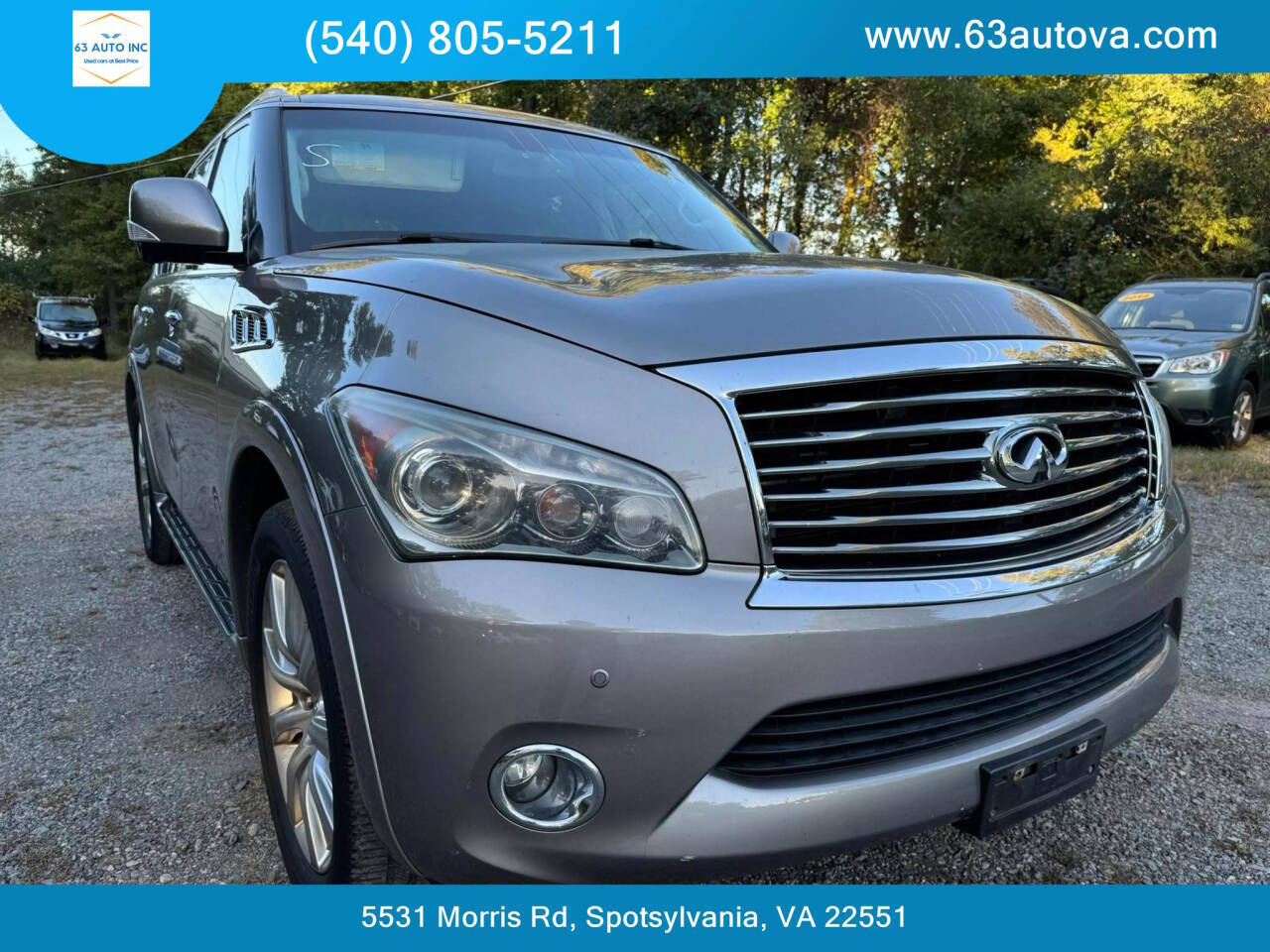 2013 INFINITI QX56 for sale at 63 Auto Inc in Spotsylvania, VA