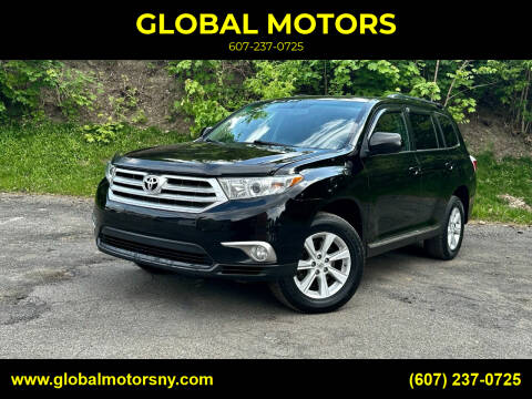 2012 Toyota Highlander for sale at GLOBAL MOTORS in Binghamton NY