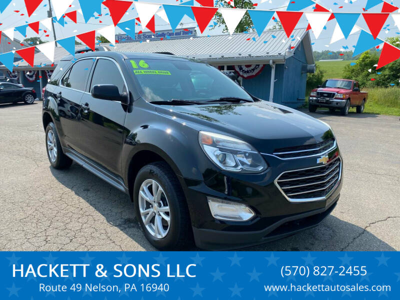 2016 Chevrolet Equinox for sale at HACKETT & SONS LLC in Nelson PA