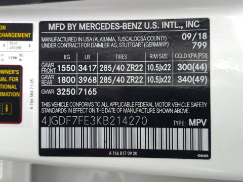 2019 Mercedes-Benz GLS AMG GLS 63